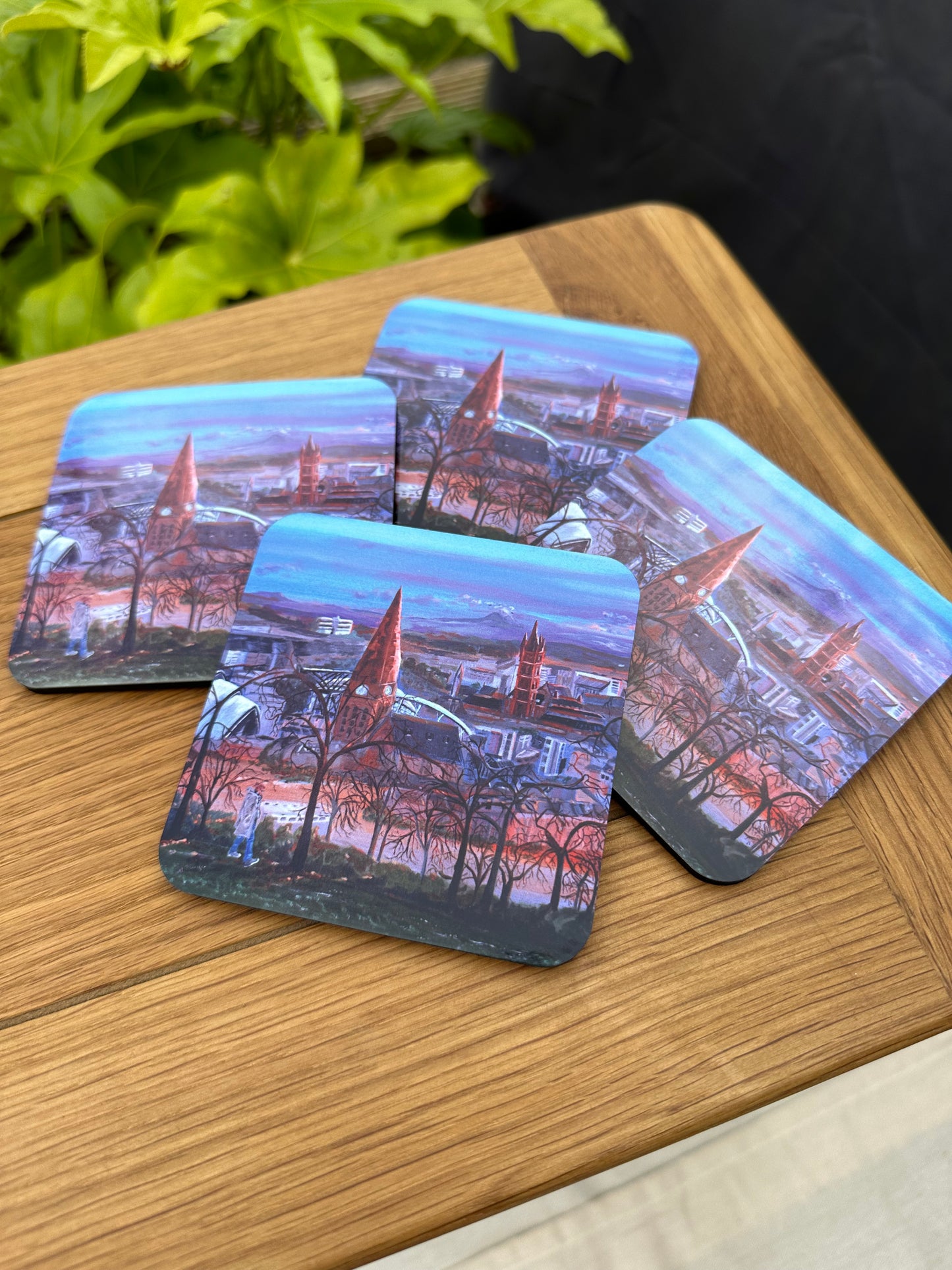 Coaster set Queens Park Viewpoint coaster set spread out