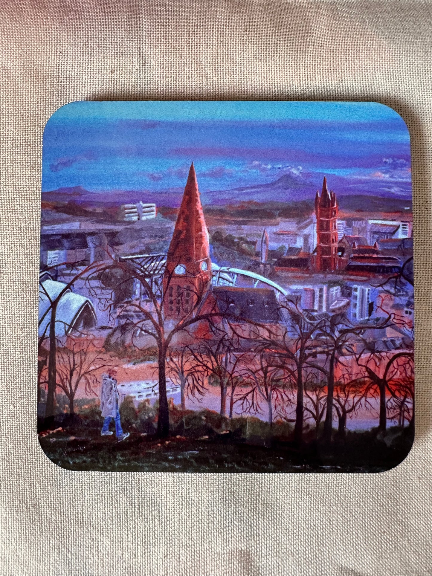Giftbox Glasgow Queens Park Viewpoint coaster detail