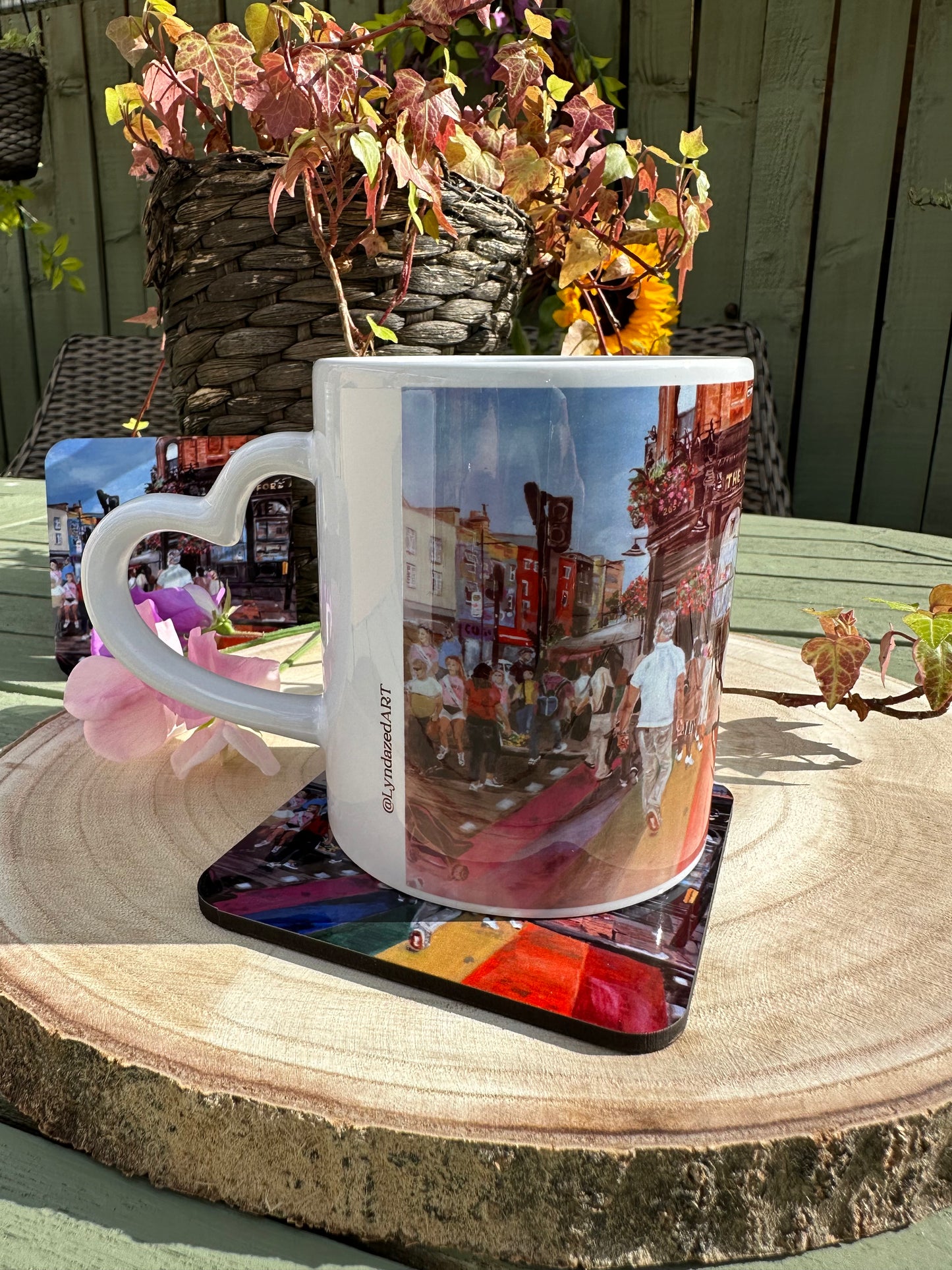 Mug & Coaster set Rainbow Crossing Camden Town