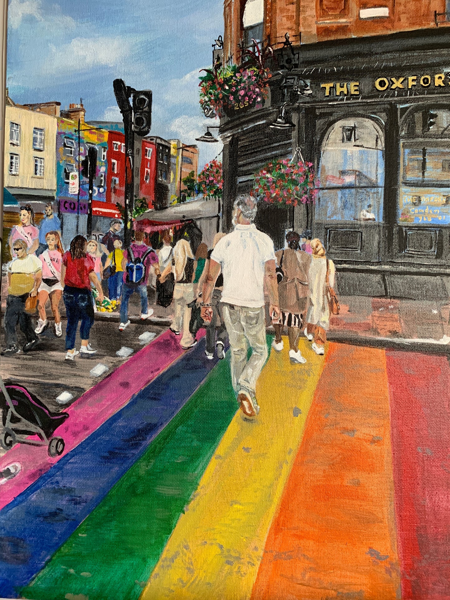 Giclée wall art print Rainbow Crossing Camden Town